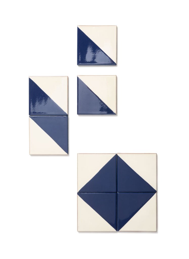Ceràmica Ferrés Cartabón | Rajola Modernista Bicolor | Badagres — textura 16