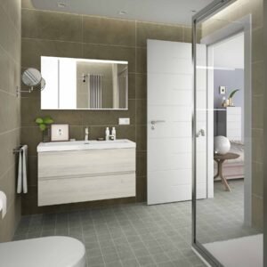 Lavabo Toscana | Càrrega mineral, perfil estilitzat i puresa geomètrica | Salgar