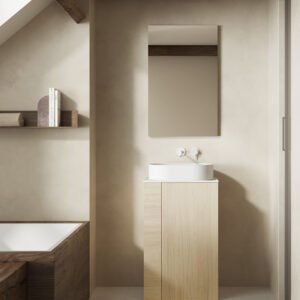 Bassi | Enginyeria per a espais reduïts, prestatge de vidre i disseny compacte | Royo