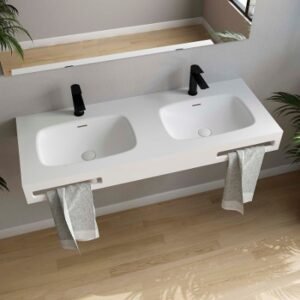 Lavabo Naila | Solid Surface, disseny a mida i puresa minimalista | Salgar