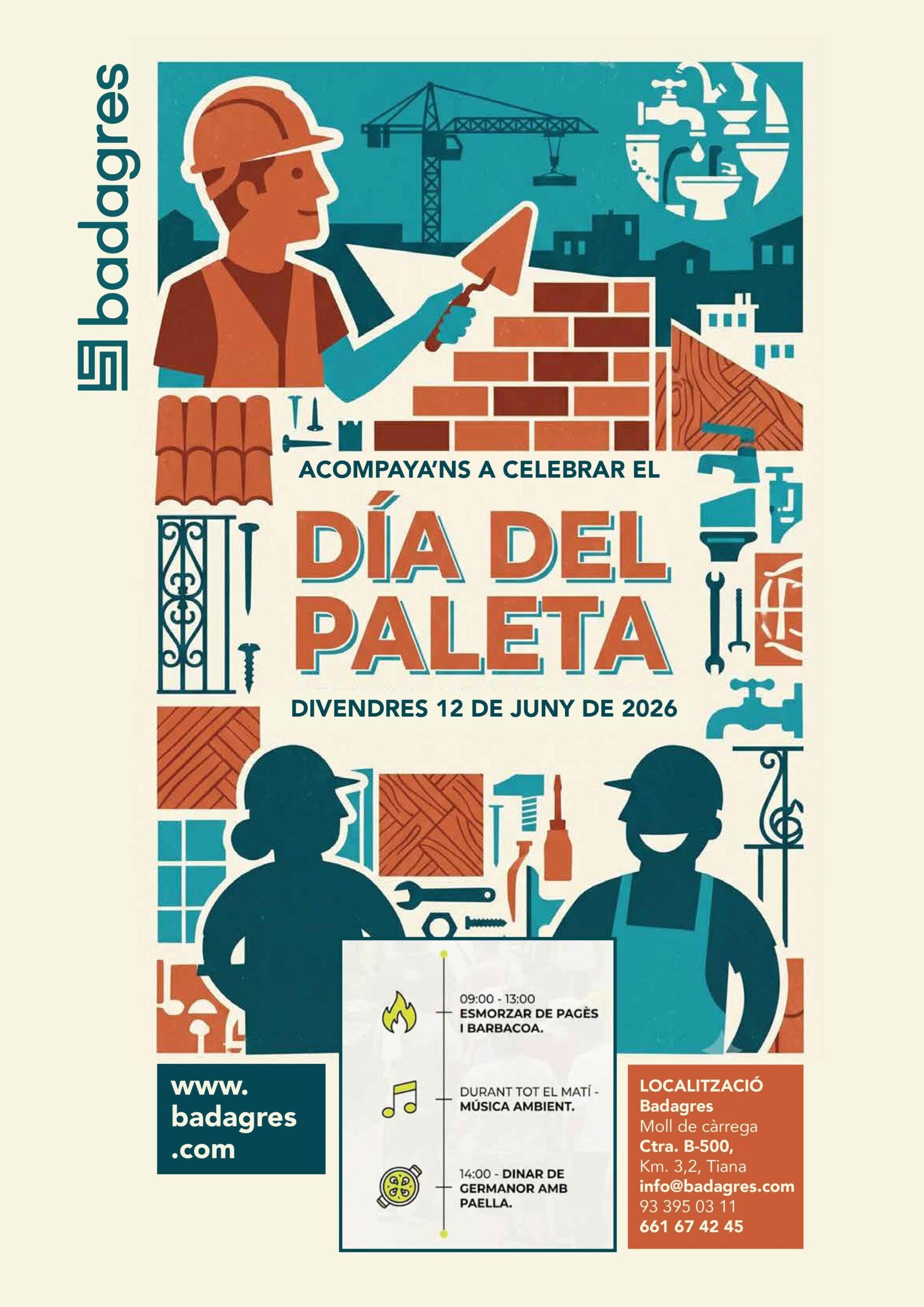 Cartell Diada Del Paleta Esdeveniment Corporatiu - Badagres