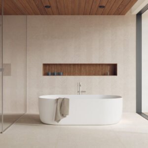 Sèrie Ghent Wall | Pasta Blanca Relleu / 3D · 33,3x100 cm | Peronda