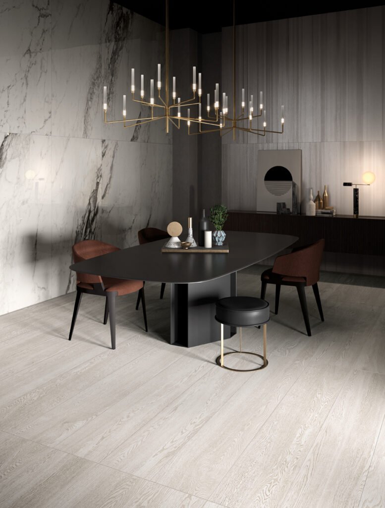 LaFaenza Bianco | Porcellànic Efecte Marbre Blanc | Badagres — ambient 3