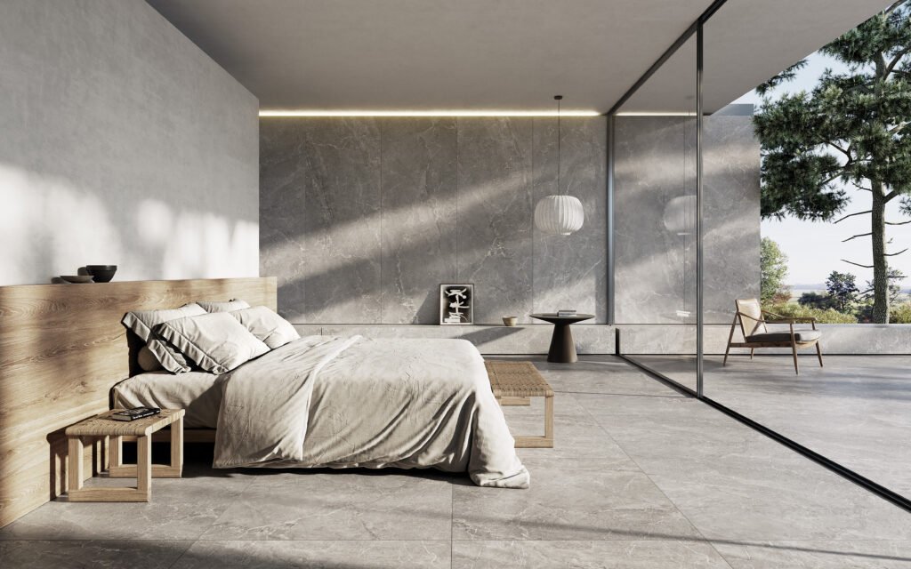 Sèrie Alchemy Porcelain | Porcellànic Mat · 100x100 cm / 50x100 cm | Peronda — ambient 11