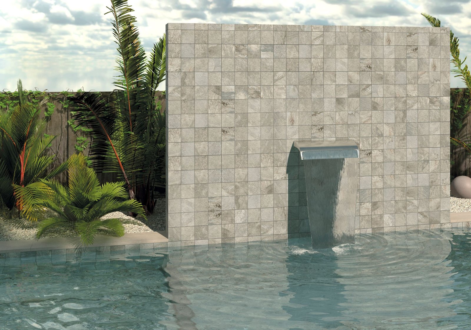 Sèrie Aspen Pool | Pedra · 30x60 cm | Mykonos