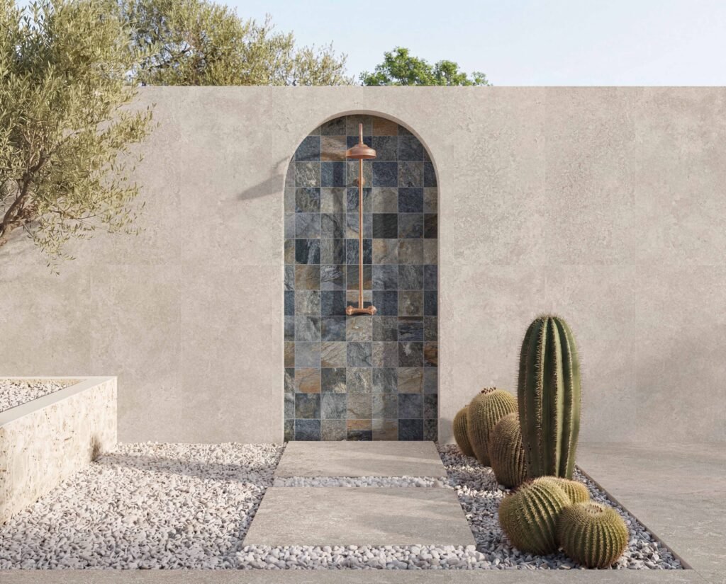 Sèrie Crosscut | Porcellànic Mat · 60x120 cm / 60x90 cm / 44x66 cm … | Mykonos — ambient 3