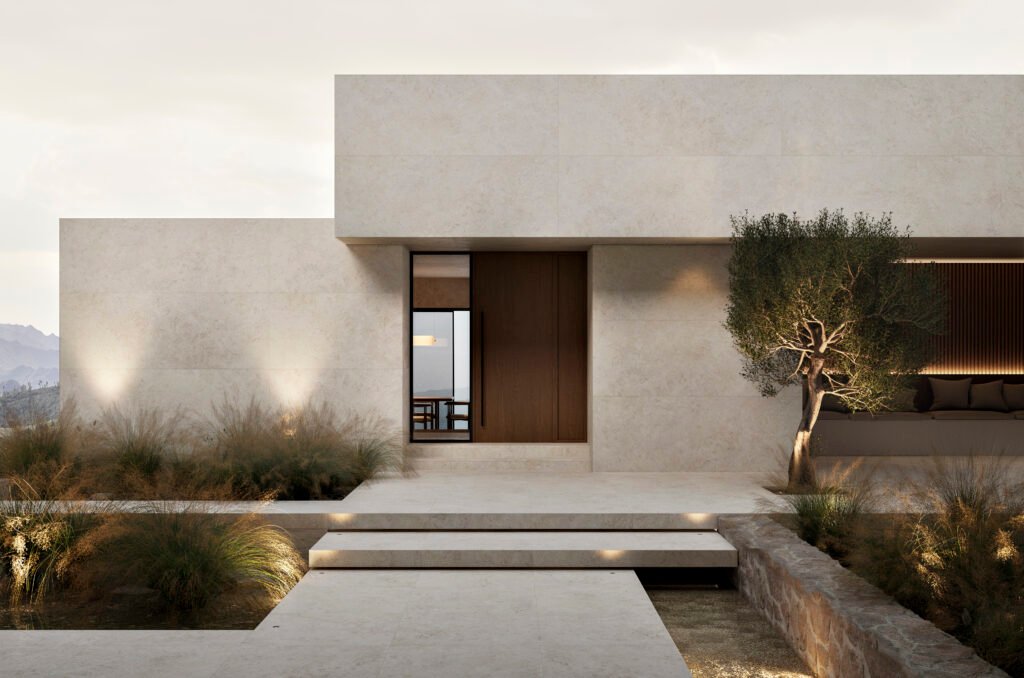 Sèrie Ardara Porcelain | Porcellànic Mat · 100x100 cm / 100x275 cm | Peronda — ambient 21