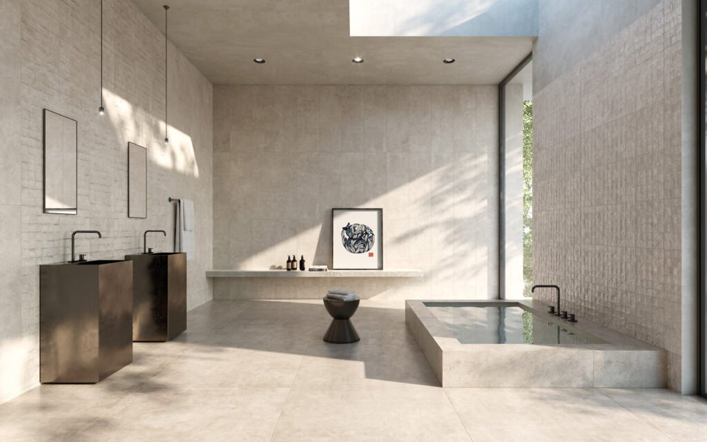 Sèrie Charme Porcelain | Porcellànic Satinat · 100x100 cm / 60x120 cm | Peronda — ambient 7
