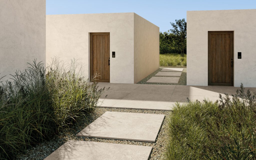 Sèrie Cluny Porcelain | Porcellànic Mat · 100x100 cm / 50x100 cm | Peronda — ambient 1