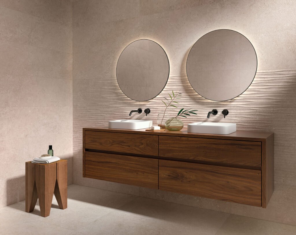 Sèrie Cluny Porcelain | Porcellànic Mat · 100x100 cm / 50x100 cm | Peronda — ambient 6