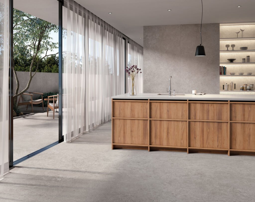 Sèrie Cluny Porcelain | Porcellànic Mat · 100x100 cm / 50x100 cm | Peronda — ambient 7