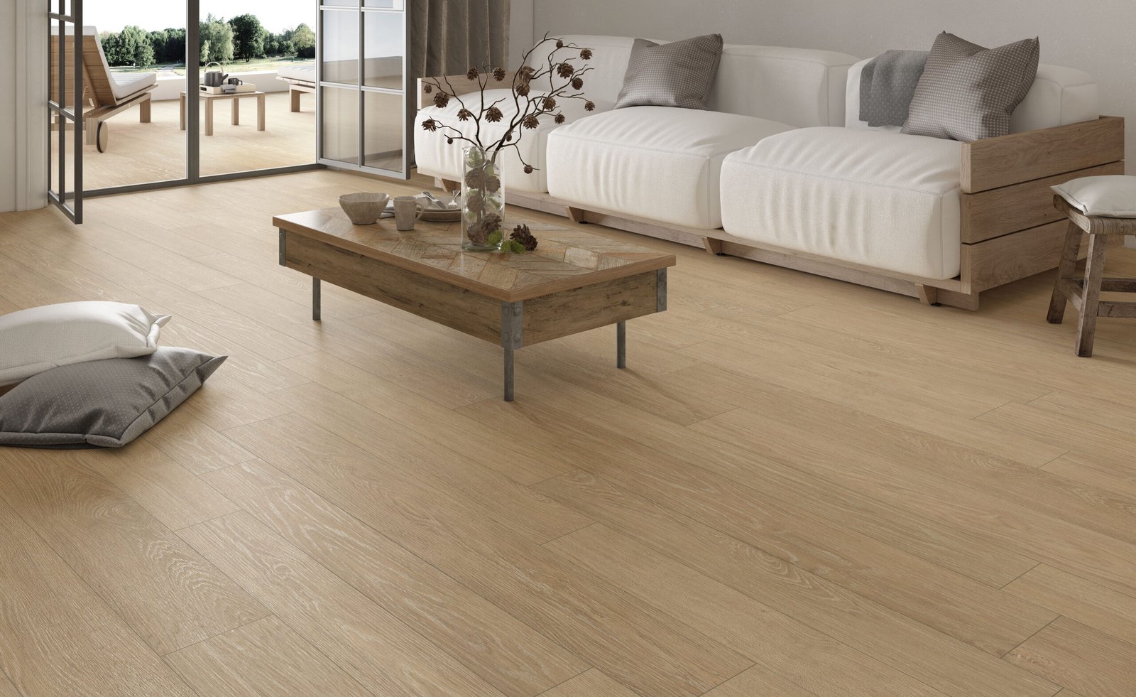 Sèrie Essence Porcelain | Porcellànic Mat · 19,5x121,5 cm / 19,5x121 cm | Peronda