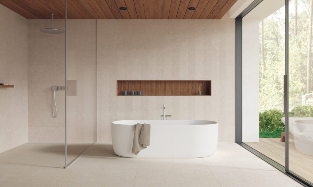 Sèrie Ghent Porcelain | Porcellànic Mat · 30x30 cm / 60x120 cm | Peronda — ambient 1