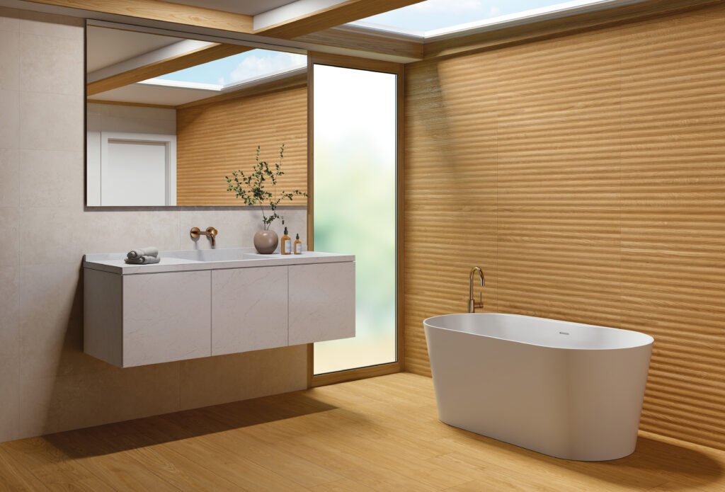 Sèrie Granier Porcelain | Porcellànic Antilliscant (Grip / C3) · 19,5x121 cm / 24x151 cm | Peronda — ambient 4