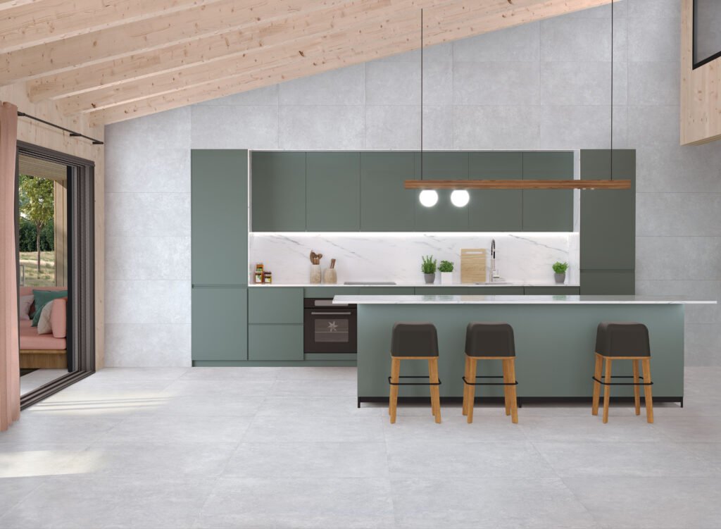Sèrie Ground Porcelain | Porcellànic Lapat (Lappato) · 60x60 cm / 30x30 cm | Peronda — ambient 3