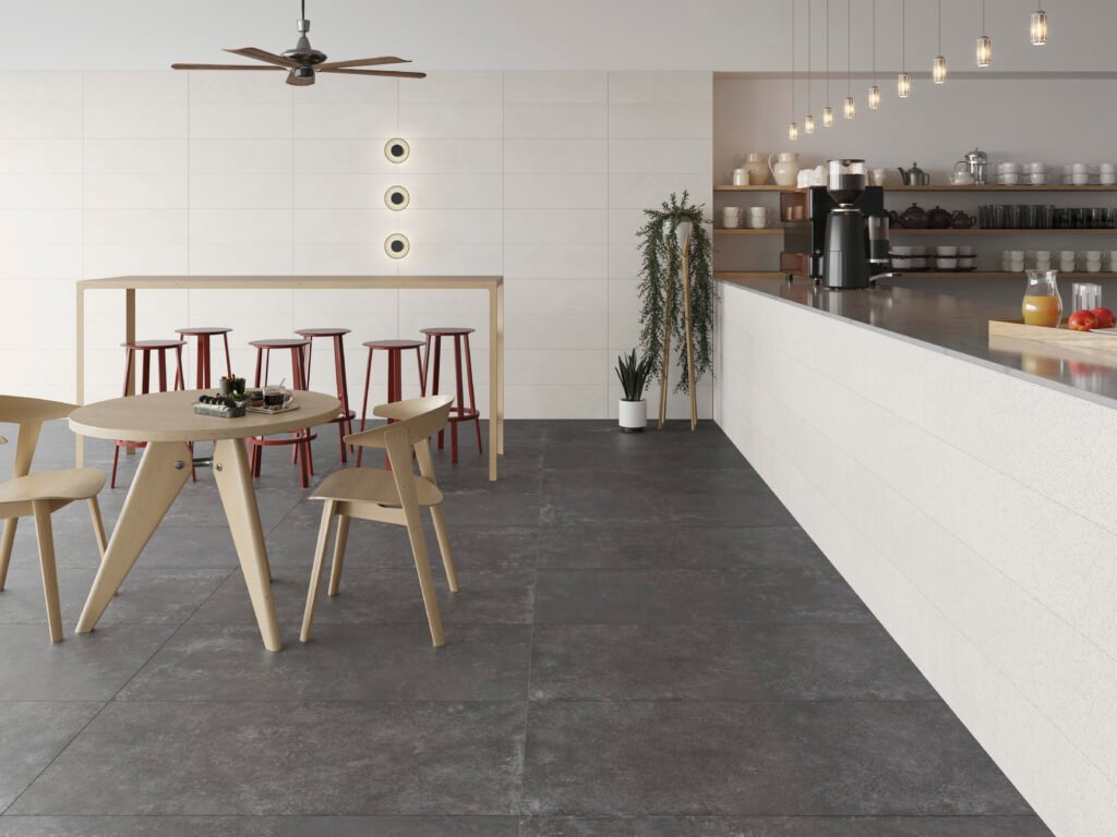 Sèrie Grunge Porcelain | Porcellànic Antilliscant (Grip / C3) · 30x30 cm / 60x120 cm | Peronda — ambient 8