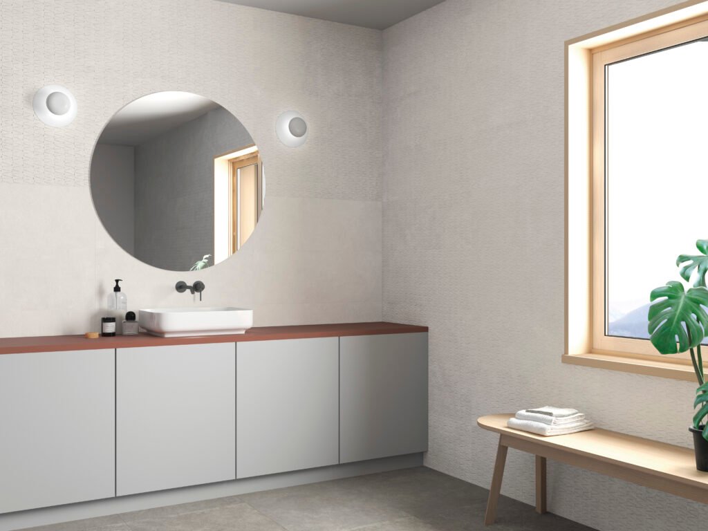 Sèrie Grunge Porcelain | Porcellànic Antilliscant (Grip / C3) · 30x30 cm / 60x120 cm | Peronda — ambient 13