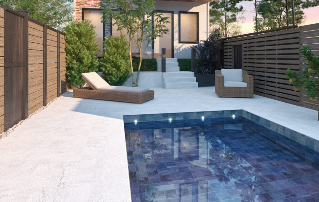 Sèrie Aspen Pool | Pedra · 30x60 cm | Mykonos — ambient 1