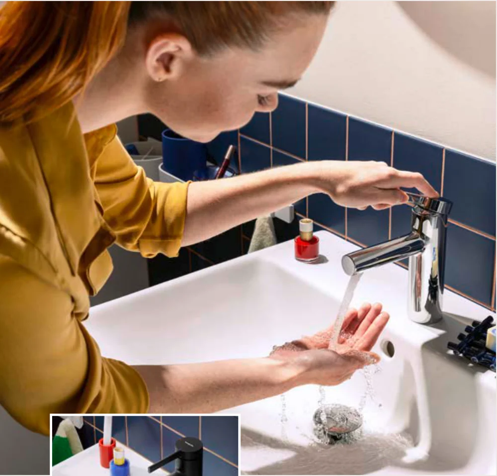 Bany amb col·lecció Rebris de hansgrohe — ambient oficial 1