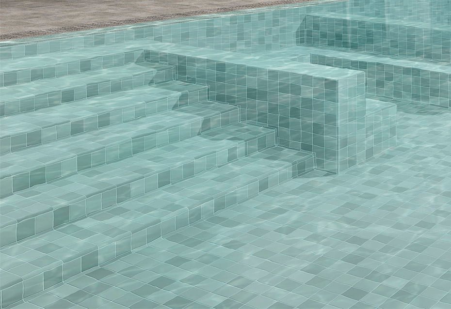 Sèrie Pool Porc. | Porcellànic Mat · 10x10 cm | Natucer
