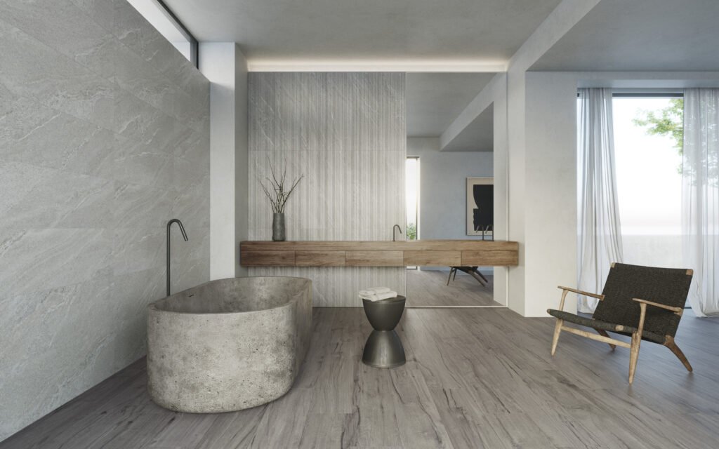 Sèrie Jackson Porcelain | Porcellànic Mat · 24x151 cm | Peronda — ambient 2