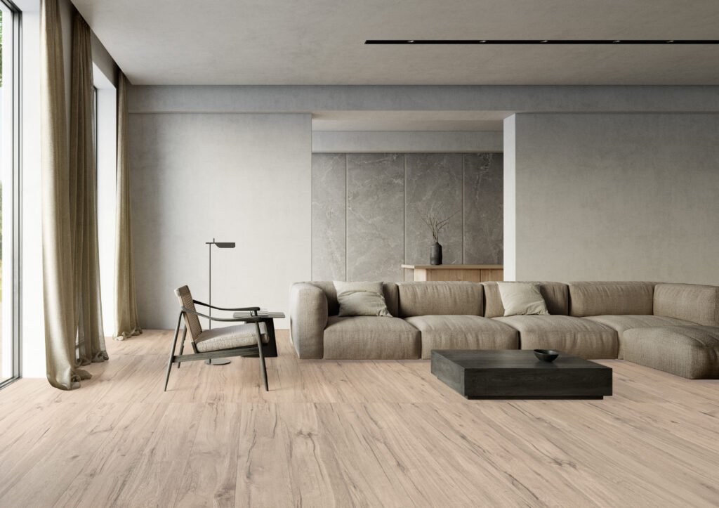 Sèrie Jackson Porcelain | Porcellànic Mat · 24x151 cm | Peronda — ambient 1