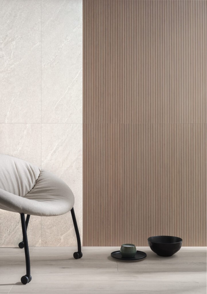 Sèrie Alchemy Wall | Pasta Blanca Mat · 33,3x100 cm | Peronda — ambient 12