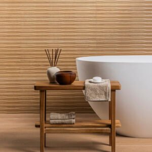 Sèrie Kaizen Wall | Pasta Blanca Relleu / 3D · 33,3x100 cm | Peronda