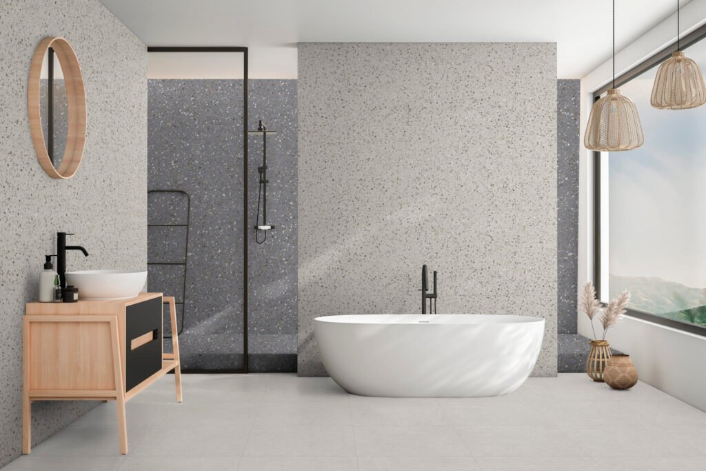 Sèrie Laeken | Pedra · 60x120 cm / 60x60 cm | Mykonos — ambient 2