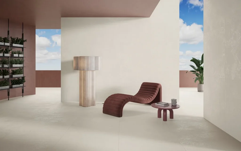 Ambient · Sèrie Morgana | Efecte Ciment · 60×120 i 120×120 cm | Leonardo · 2