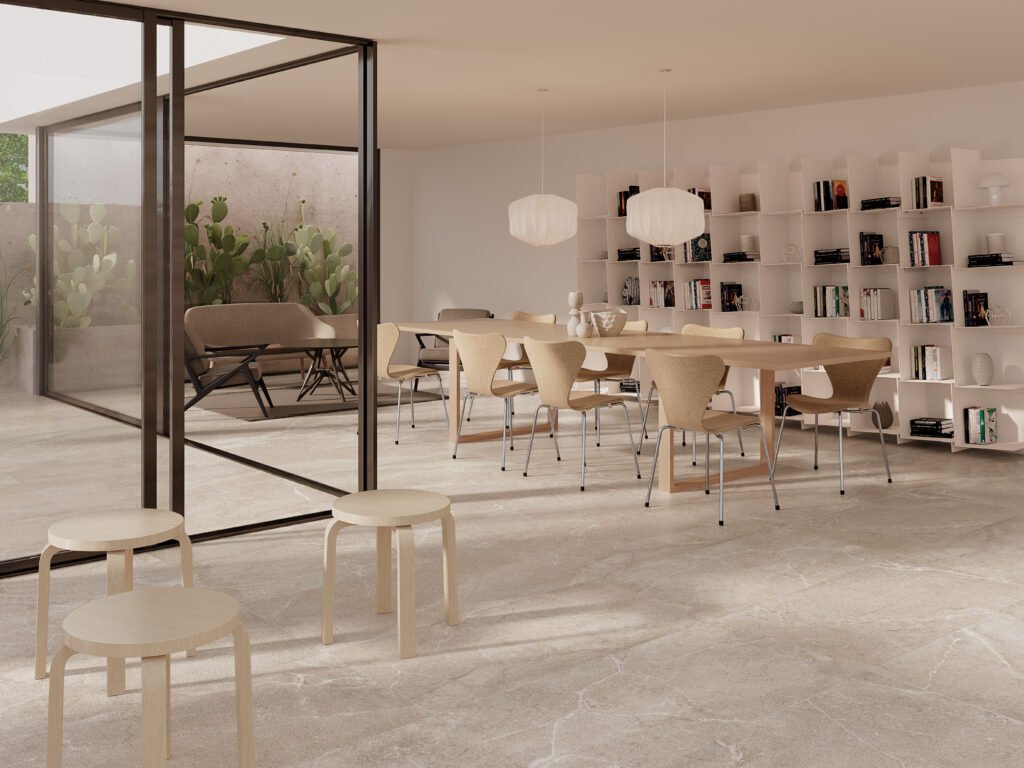 Sèrie Lucca Porcelain | Porcellànic Mat · 60x120 cm / 90x90 cm | Peronda — ambient 8