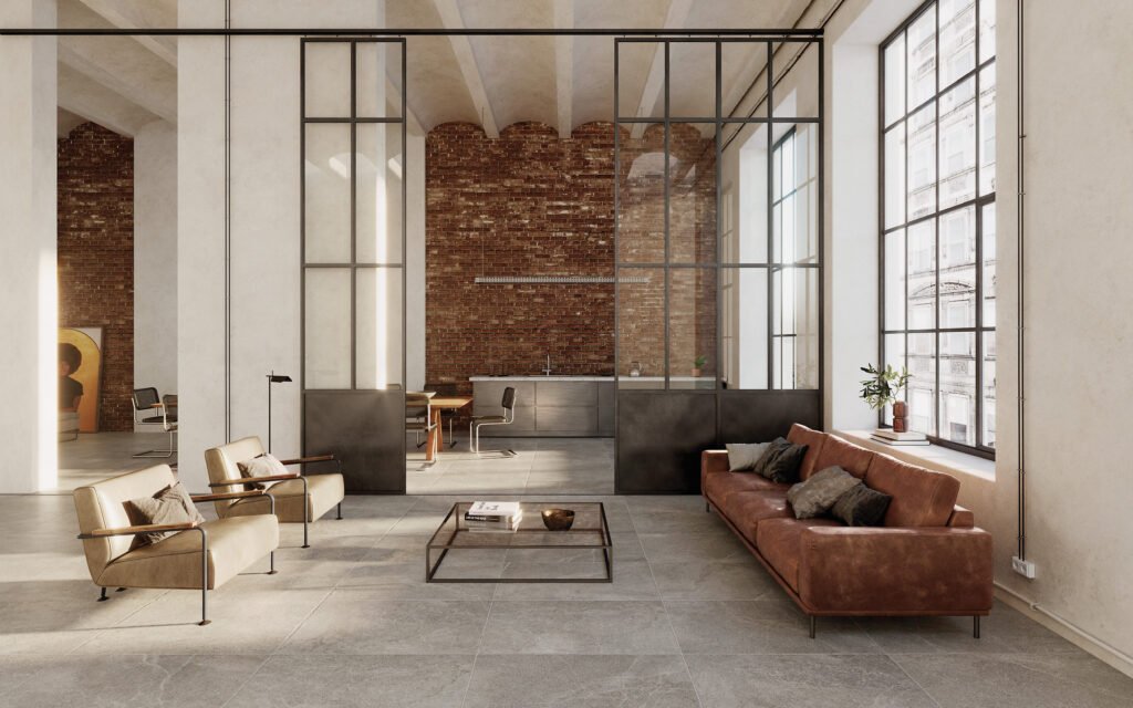Sèrie Lucca Flagstone Porcelain | Porcellànic Relleu / 3D · 60x90 cm | Peronda — ambient 3