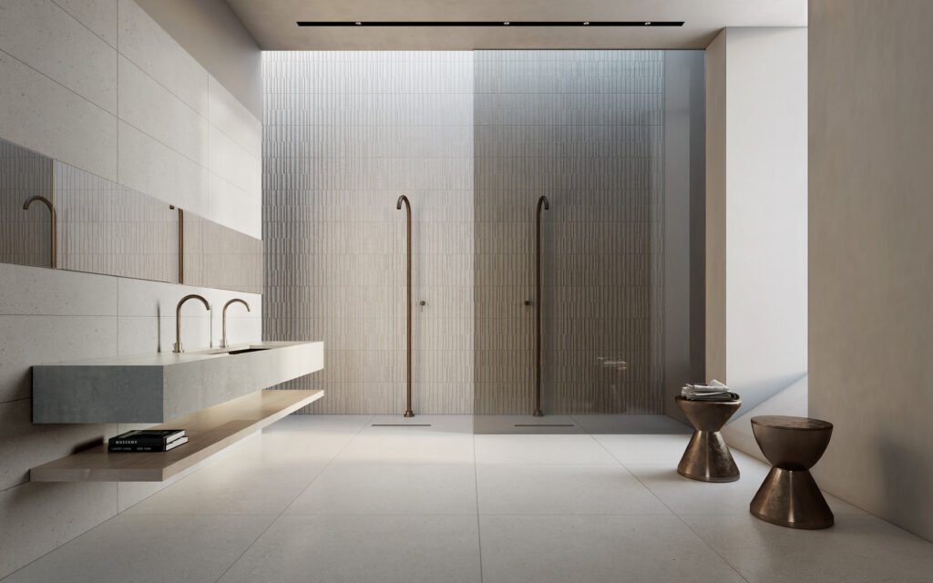 Sèrie Manhattan Porcelain | Porcellànic Relleu / 3D · 100x100 cm / 60x120 cm | Peronda — ambient 5