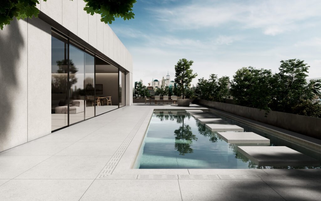 Sèrie Manhattan Porcelain | Porcellànic Relleu / 3D · 100x100 cm / 60x120 cm | Peronda — ambient 7