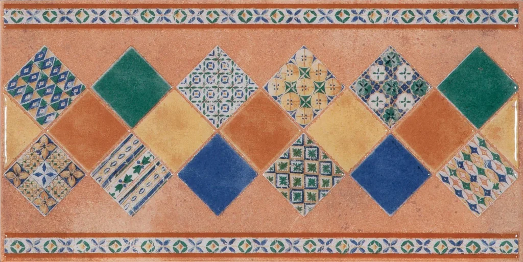Irta;CENEFA IRTA TEJA 16,5X33,3;Textura · Cenefa Irta Teja 16,5x33,3 · Myth Age