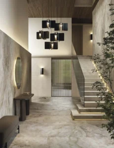 Sèrie Aston | Efecte Marbre · 120×270 i 120×120 | Porcelanosa