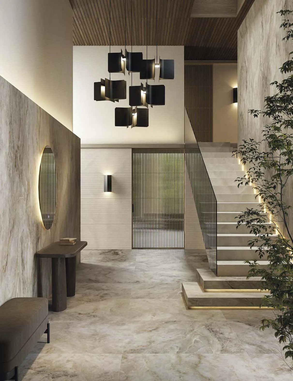 Sèrie Aston | Efecte Marbre · 120×270 i 120×120 | Porcelanosa