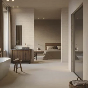 Sèrie Coral | Efecte Pedra · 120×120, 80×80, 59,6×59,6, 45×120 i 120×270 | Porcelanosa