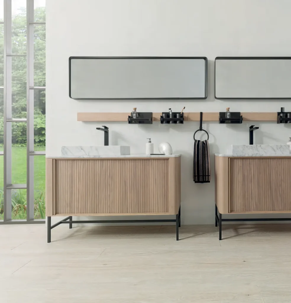Ambient · Sèrie Devon | Efecte Fusta · 29,4×180 i 19,3×180 | Porcelanosa · 3