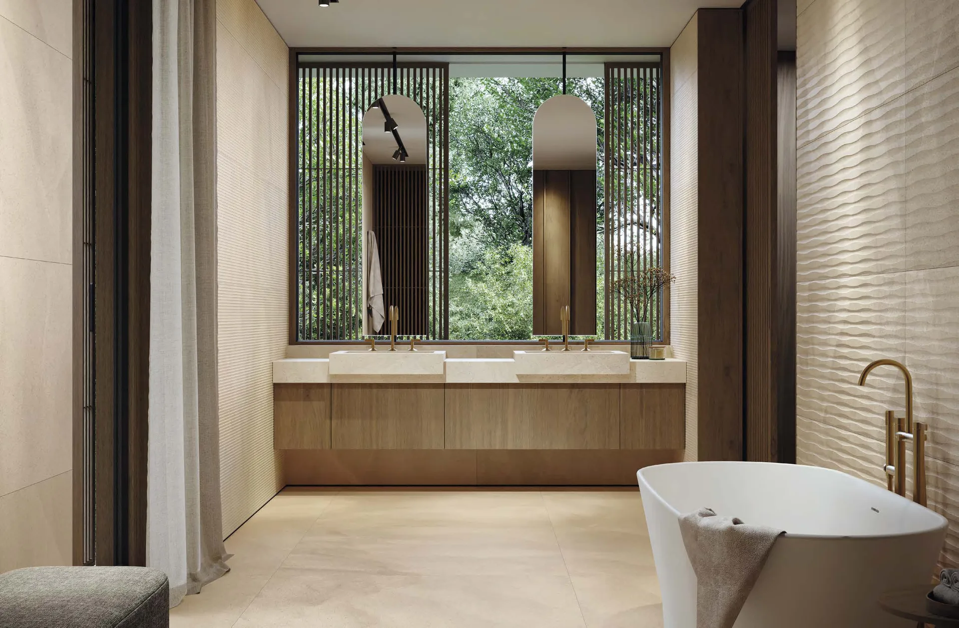 Sèrie Limestone | Efecte Pedra · 59,6×150, 120×120 i 80×80 | Porcelanosa