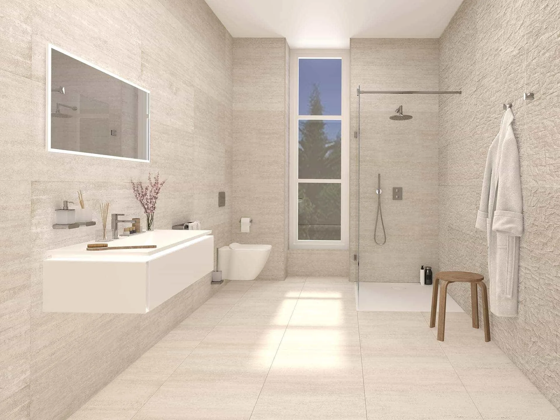 Sèrie Nantes | Ciment · 45x120 cm, 59.6x59.6 cm, 120x120 cm | Porcelanosa