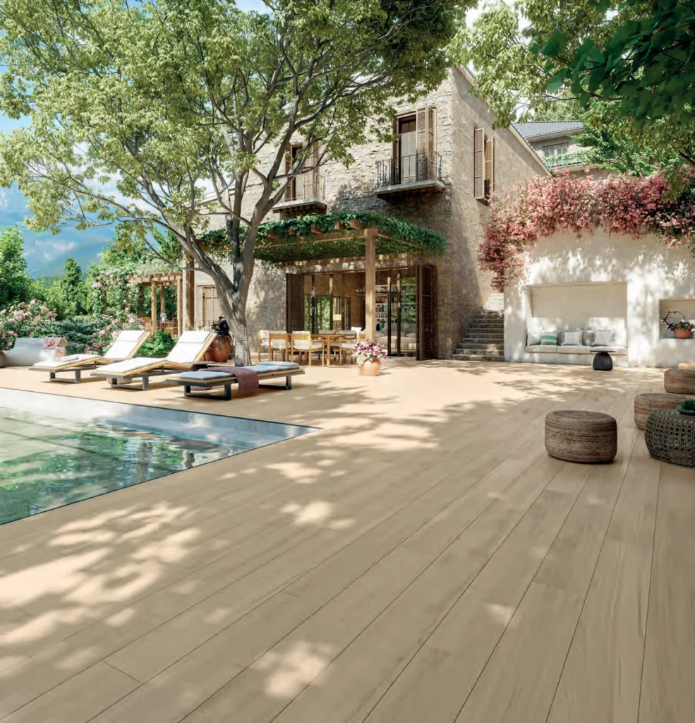 Ambient · Sèrie Nobu | Efecte Fusta · 29,4×180 i 19,3×180 | Porcelanosa · 5