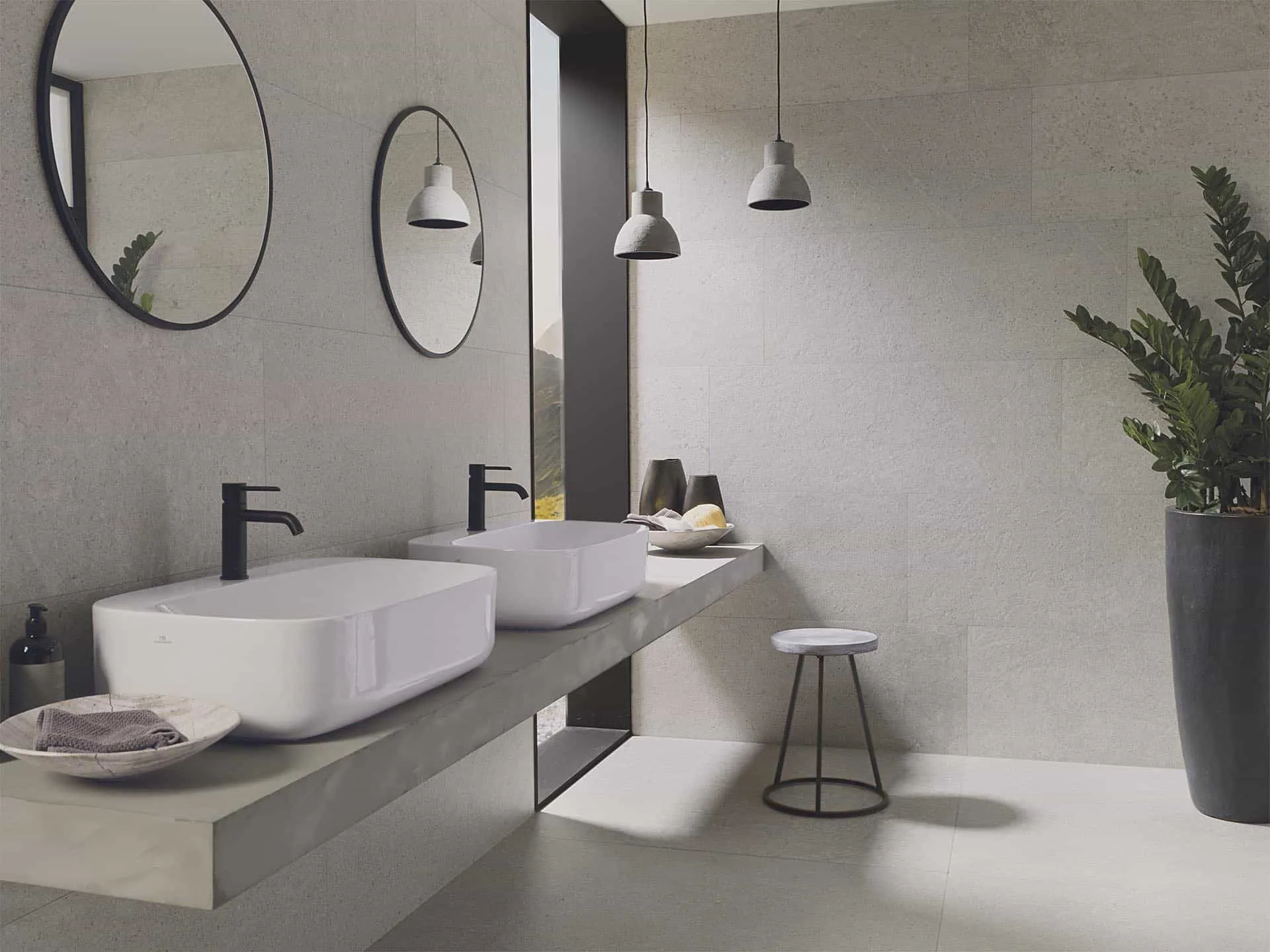 Sèrie Prada | Pedra · 45x120 cm, 59.6x59.6 cm, 120x120 cm | Porcelanosa
