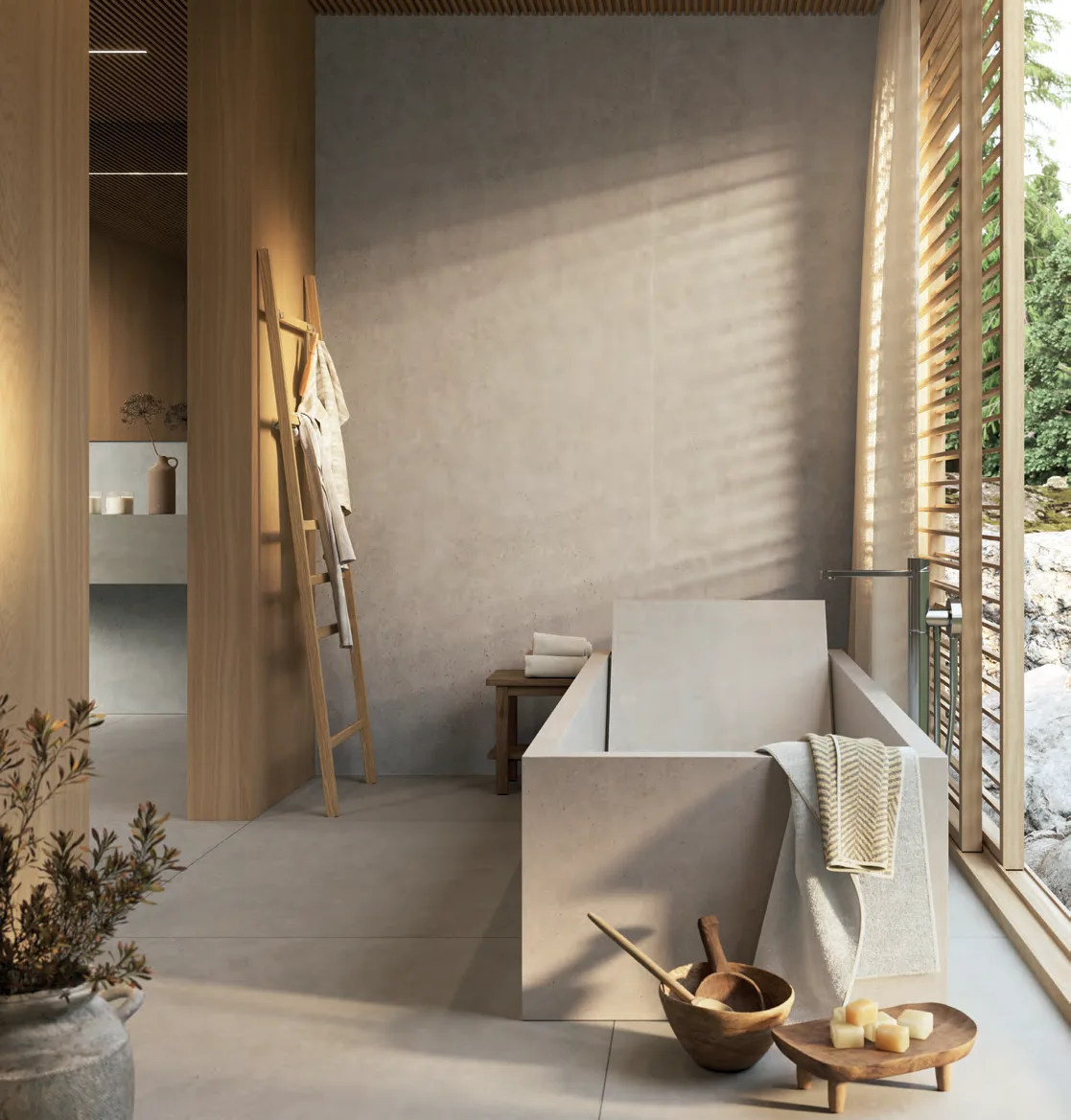 Ambient · Sèrie Xlight Bottega Caliza · Porcelanosa · 1