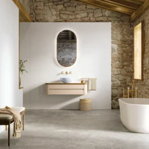 Sèrie Xlight Moon White | Efecte Monocolor · 120×270 i 120×120 | Porcelanosa