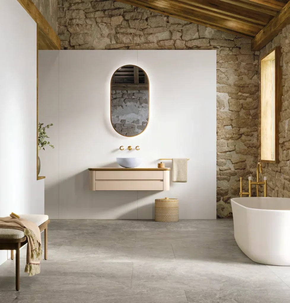 Sèrie Xlight Moon White | Efecte Monocolor · 120×270 i 120×120 | Porcelanosa