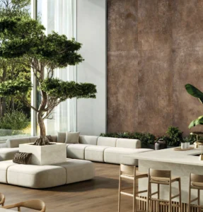 Sèrie Xlight Oxide Brown | Efecte Metall · 120×270 i 120×120 | Porcelanosa