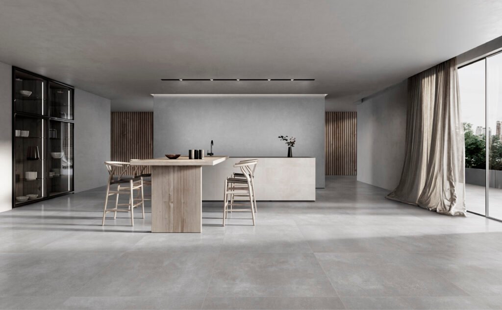 Sèrie Scala Porcelain | Porcellànic Mat · 100x100 cm / 60x120 cm | Peronda — ambient 1