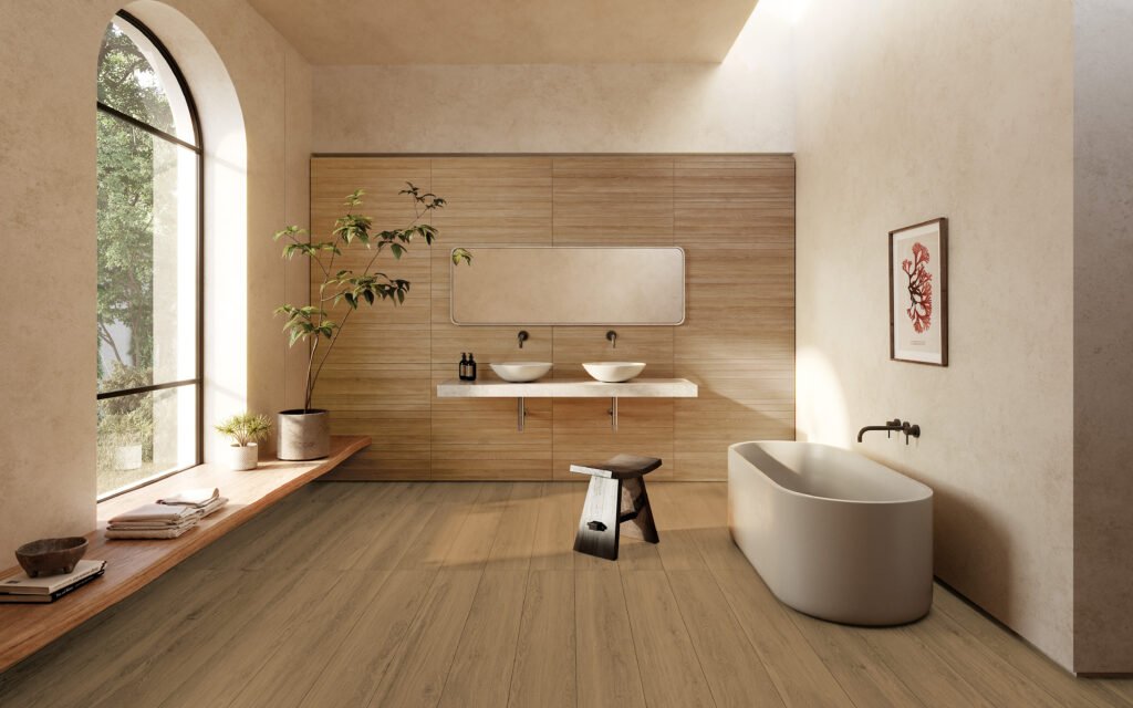 Sèrie Taos Porcelain | Porcellànic Mat · 24x151 cm | Peronda — ambient 5