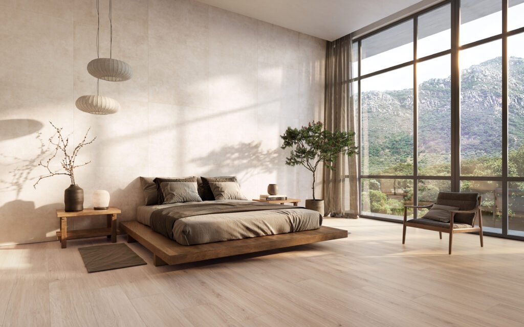 Sèrie Taos Porcelain | Porcellànic Mat · 24x151 cm | Peronda — ambient 2